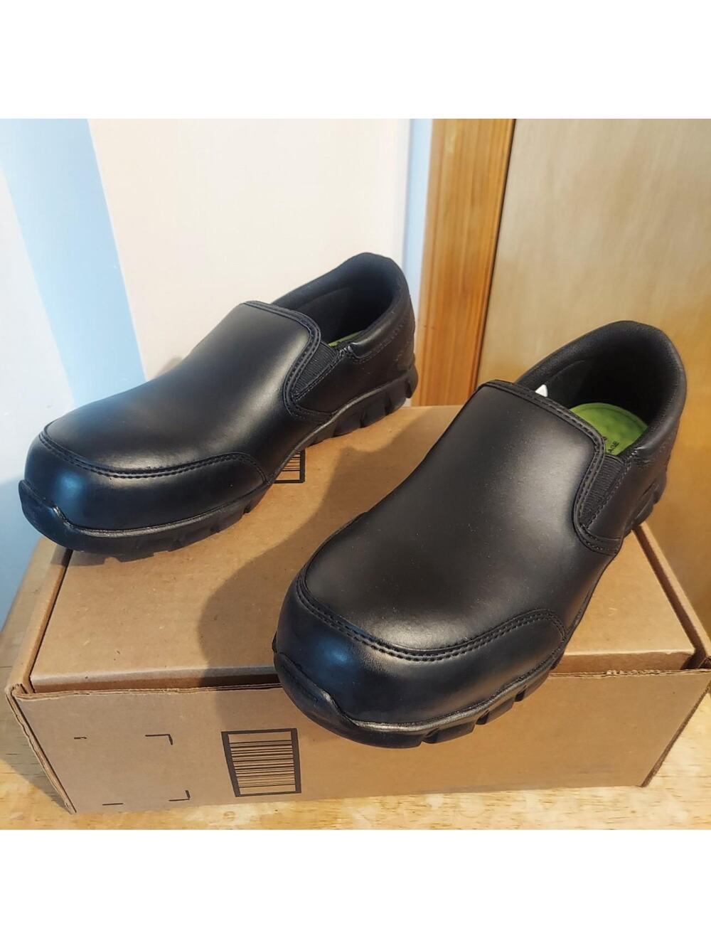 Reebok Sublite Cushion RB036 Women's US 10 M Black Composite Toe Work Shoes NWOT